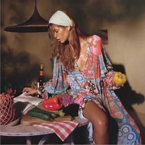 Spell & The Gypsy Cha Cha Boho Midi Dress Small